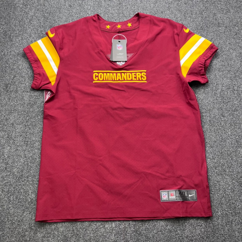 Nike Washington Commanders NFL On Field Jersey Burgundy Gold Football Top